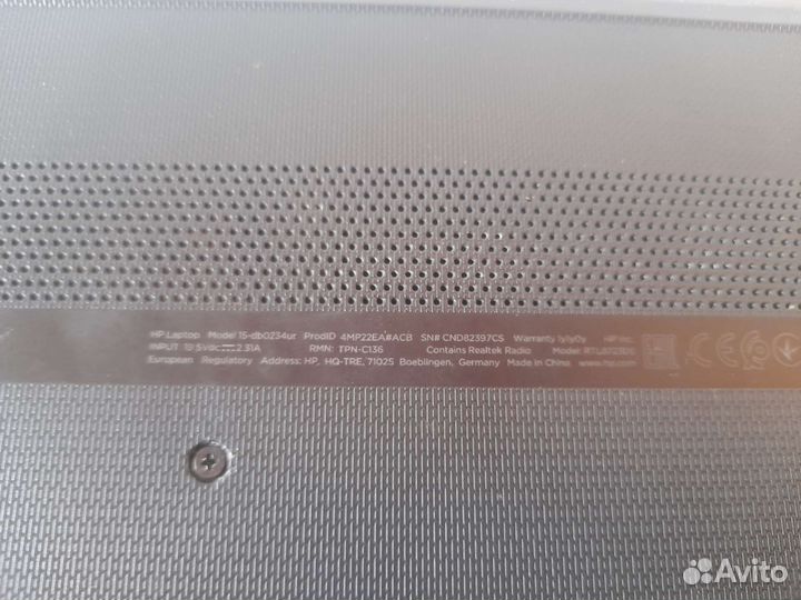Ноутбук hp