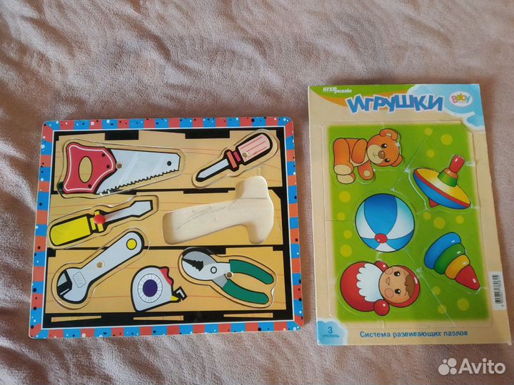 Развивающие игрушки для детей (пирамидки, бизиборд