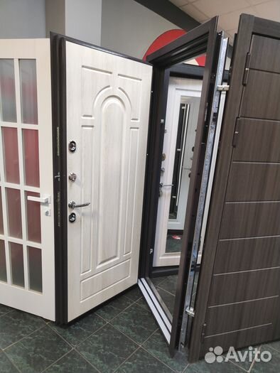 Дверь Мастино 902 Букле графит Дуб крем терморазры