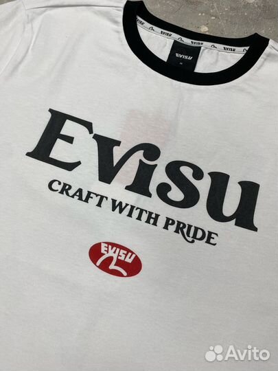 Evisu White T-Shirt Оригинал Футболка Новая