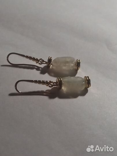 Серьги с топазом