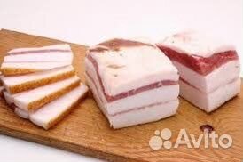 Сало свиное, соленое