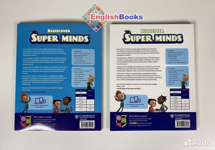 Super minds 1 2ed комплект (sb,wb,cd) новые