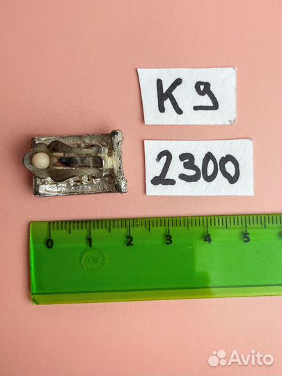 Клипсы винтажные 70 гг США К9 Д