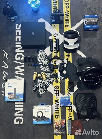 Sony playstation 4 pro 1tb sony vr + набор