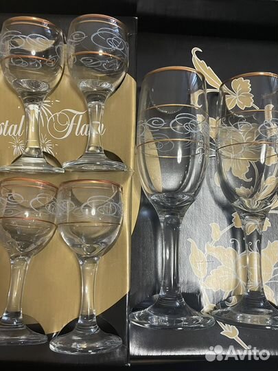 Набор бокалов и рюмок Гусь-Хрустальный