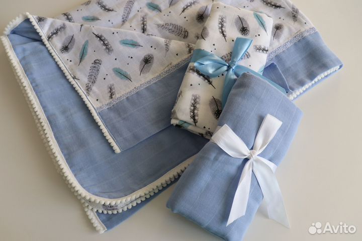 Муслиновый плед детский новый