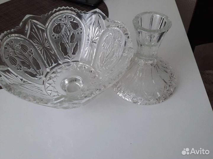 Ваза хрустальная