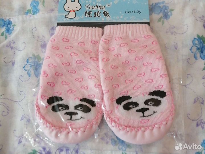 Носки - тапочки на девочку