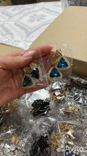 Серьги вечерние длинные