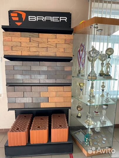 Кирпич керамический кладка гладкий Braer