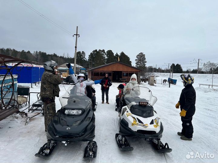 Комбо-тур (5 часов) по Маярдаку: конно-снегоходный