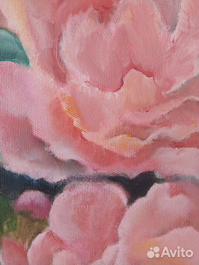 Картина маслом на холсте цветы