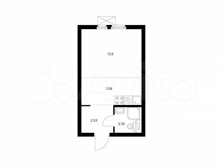 Квартира-студия, 26 м², 33/33 эт.