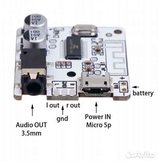 Bluetooth модуль для AUX