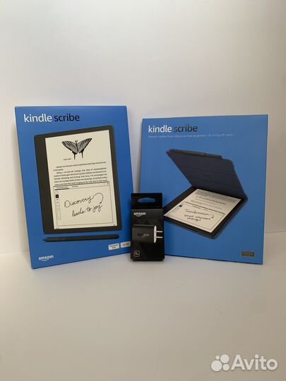 Amazon Kindle Scribe 32+Premium Pen+Leather Cover