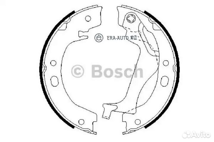 Bosch 0986487713 Колодки торм.бараб.ручн.торм.172x