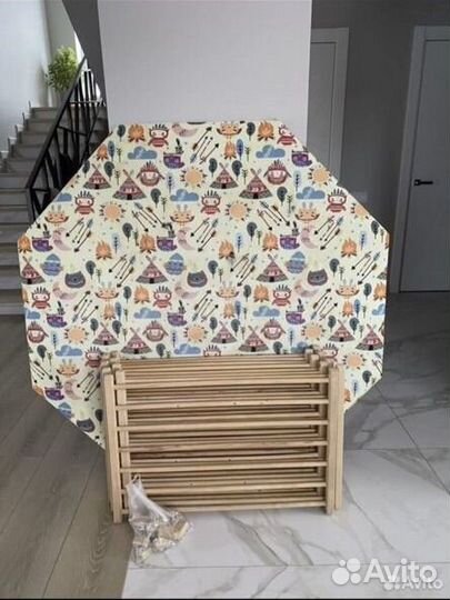 Манеж деревянный большой