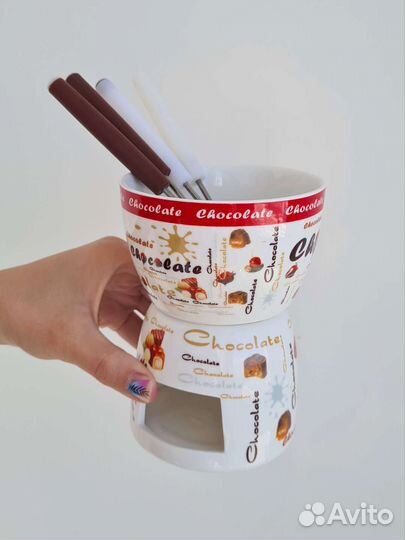 Фондюшница для шоколада, набор для фондю