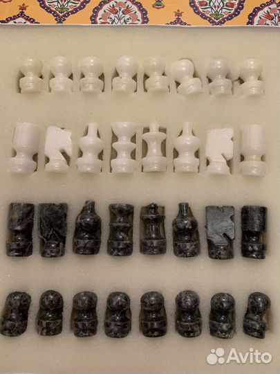 Шахматы натуральный камень новые