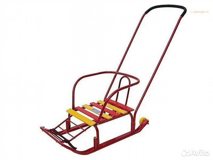 Санки с двумя колесами
