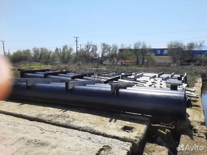 Понтон из пластиковых труб