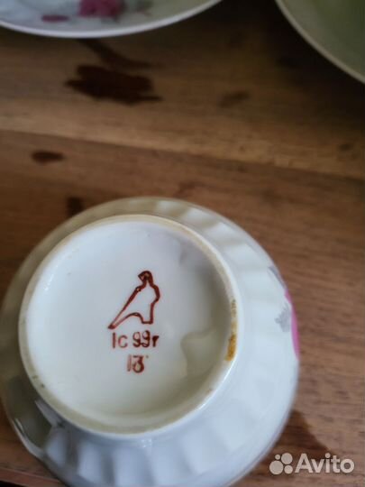 Чайны пары, фарфор, Дулево. СССР