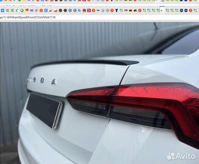 LIP спойлер skoda rapid 2 (2020+)