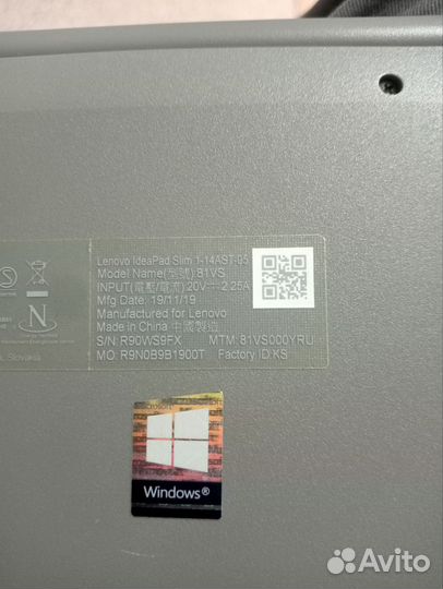 Ноутбук lenovo на запчасти