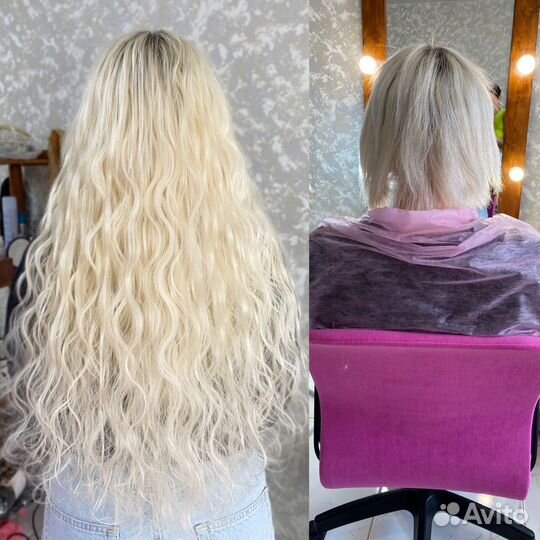 Наращивание биоволос биопротеиновые волосы