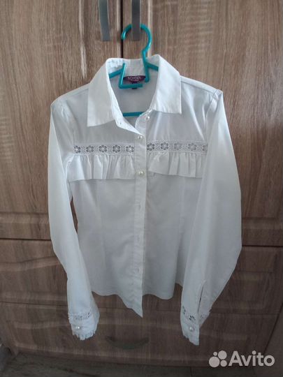 Рубашка школьная для девочки 122 128
