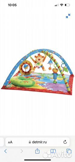 Развивающий коврик tiny love остров обезьянки