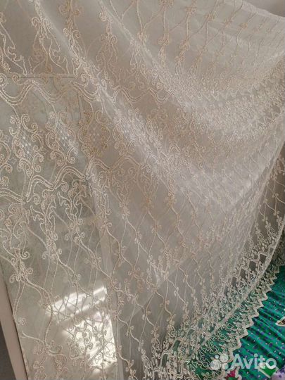 Новый красивейший Тюль в стиле Барокко 7м*2.84м