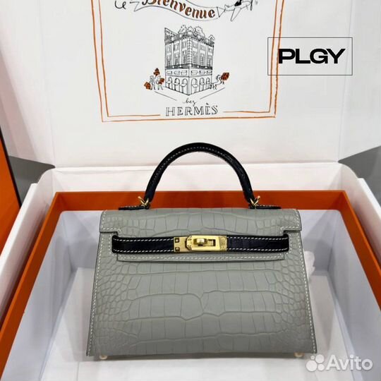 Изысканная мини-сумка из кожи аллигатора Hermes