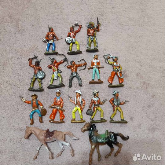 Солдатики индейцы и ковбои Cromoplasto