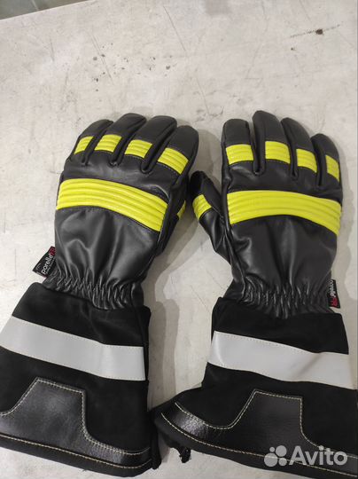 Краги пожарного кожаные