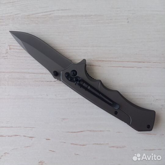 Нож складной туристический с зажимом