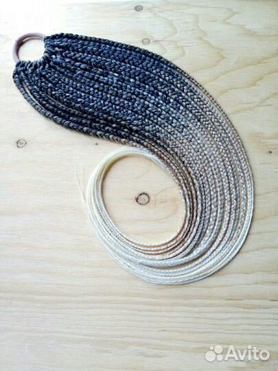 Афрорезинка, тройное омбре