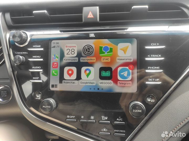 Шгу Camry 70 активация CarPlay Android Auto