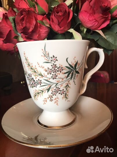 Бокал с блюдцем дулево