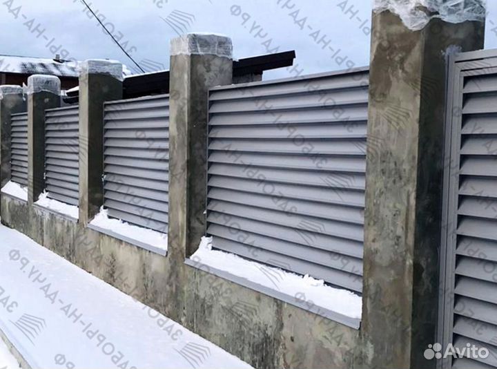 Забор жалюзи еврозабор