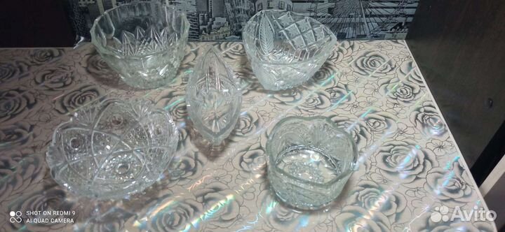 Хрустальные конфетницы СССР