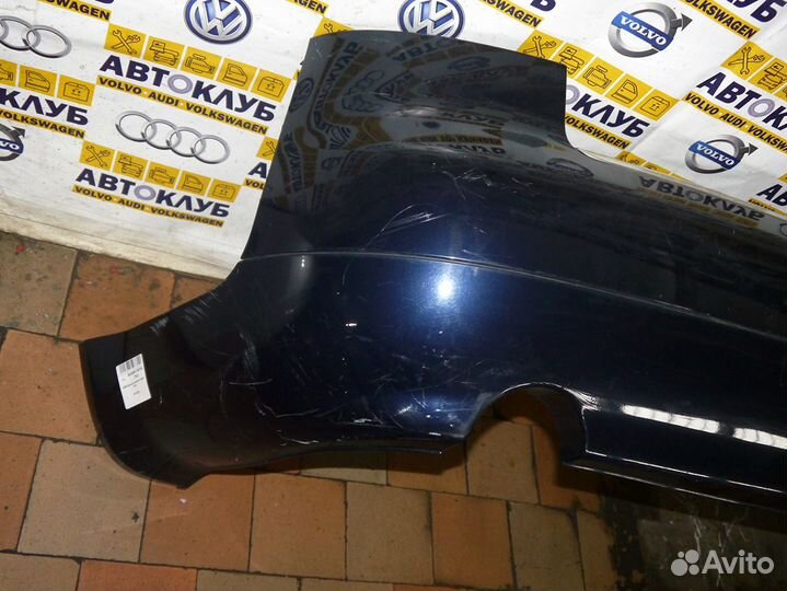 Бампер задний Ауди А4 A4 B6 Б6 Седан Синий перламу