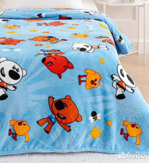 Плед детский плюшевый