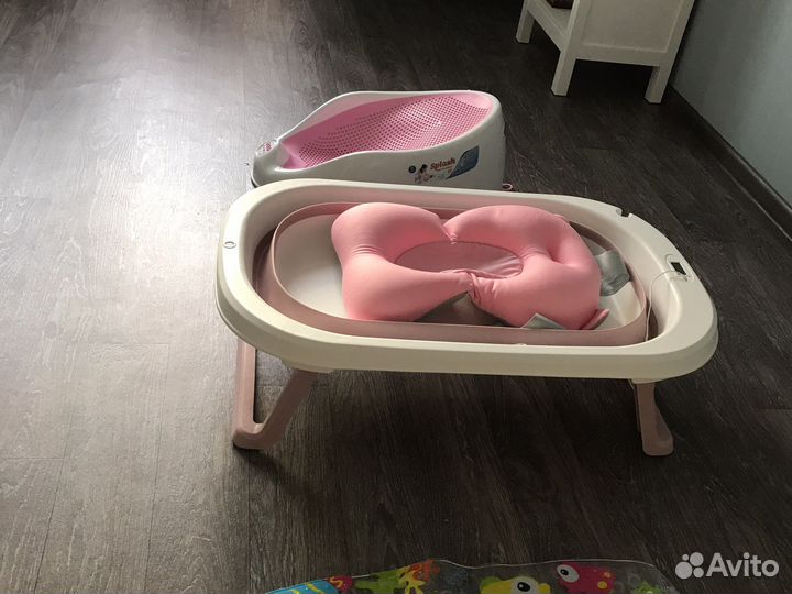 Горка для купания, матрас, ванночка для купания