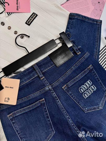 Джинсы скини женские Miu Miu