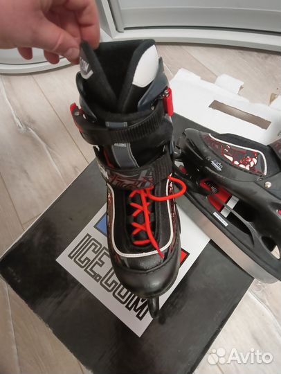 Коньки детские раздвижные 34 37 размер