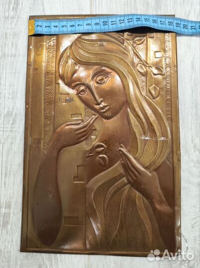 Картина медная чеканка СССР