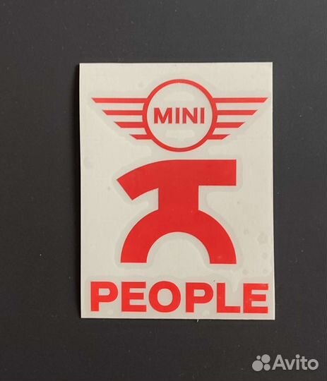 Наклейка клубная Mini Cooper