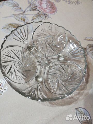 Ваза для фруктов на трех ножках СССР